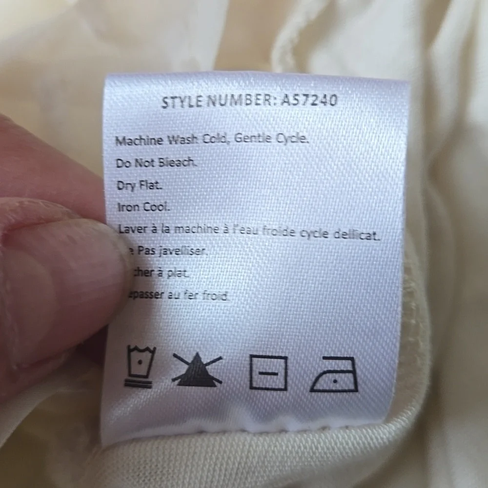 Anthropoloie One September lvory Sleeveless Bloue Sz S - Picture 11 of 11